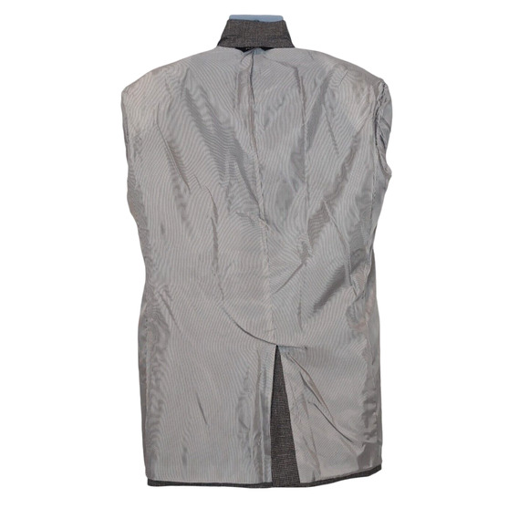 Jos A Bank Silk Wool Sport Coat Men's Size 42L Black White‎ Houndstooth 2 Button - Picture 4 of 16